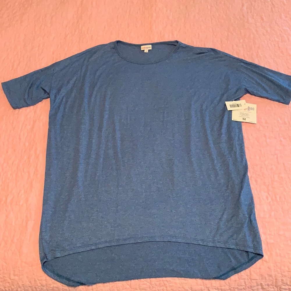 LulaRoe Irma Blue Tunic. Size medium. New with tags.